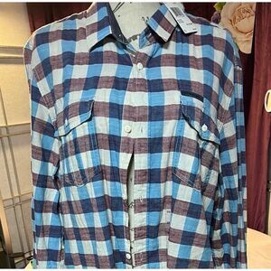 Men's Buffalo David Bitton Plaid‎ Shirt. New With Tags